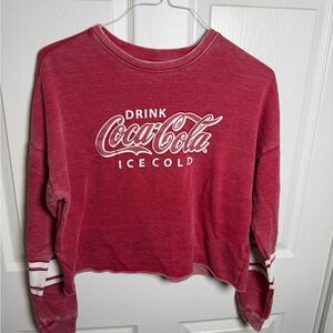 Coca Cola Women's Vintage Red Crew Neck Sweater
